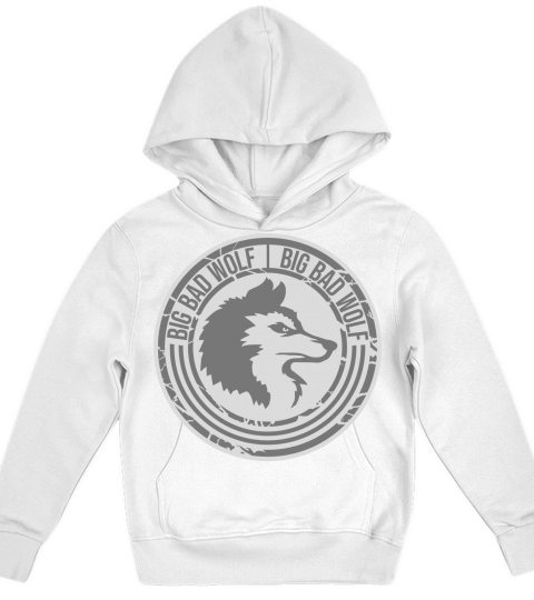 big bad wolf quote Kids Hoodie