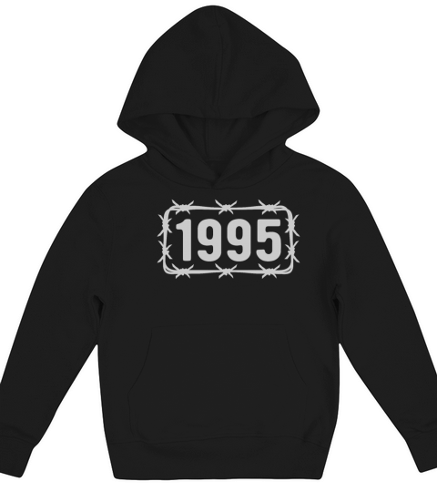 Birthday Vintage 1995 Barbed Wire Kids Hoodie