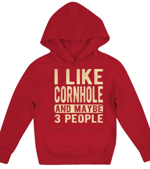 Cornhole Saying Kids Hoodie