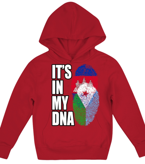 Djiboutian And Cambodian Mix Heritage DNA Flag Kids Hoodie