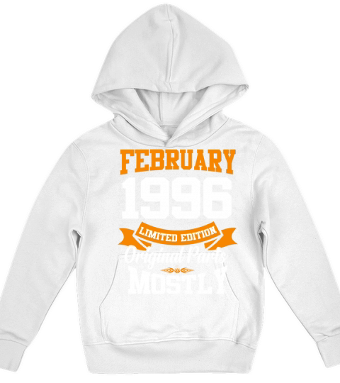 February 1996 Vintage Birthday Present Kids Hoodie