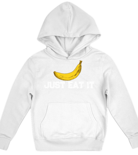 just eat it banana vintage Kids Hoodie