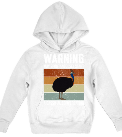 Retro Cassowary Vintage Cassowaries Quote Kids Hoodie
