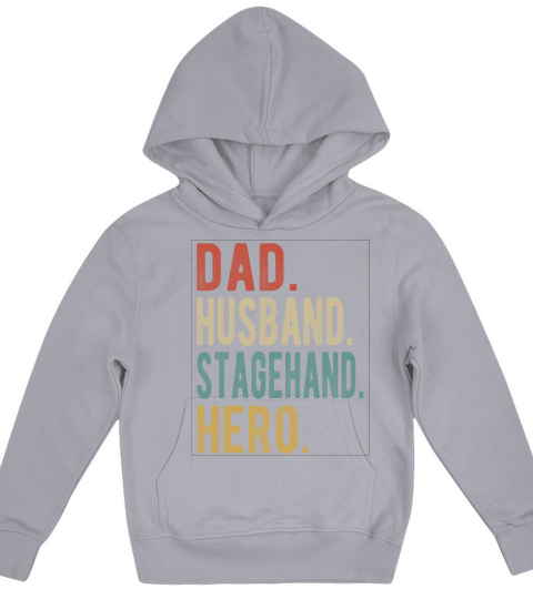 Stagehand Dad Husband Hero Kids Hoodie