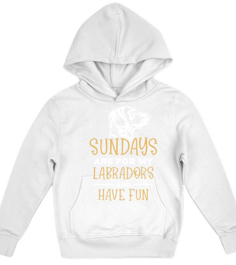 sundays are for my Labradors and have fun Kids Hoodie