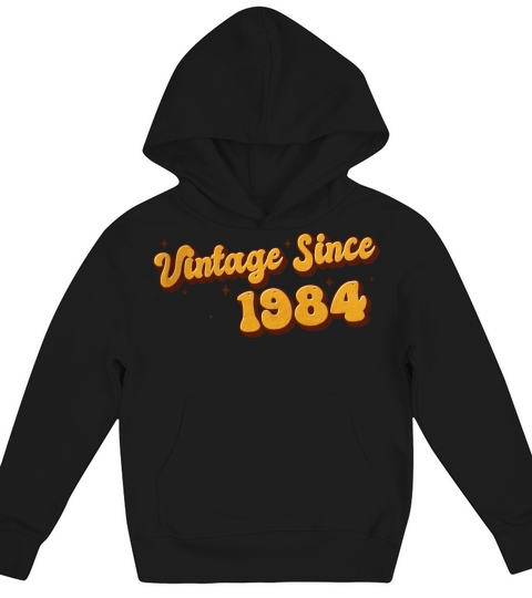 Vintage since 1984 39 Years Old - Groovy 39th Kids Hoodie