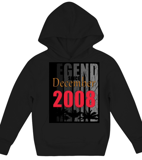 Year of construction 2008 December born gift idea Kids Hoodie