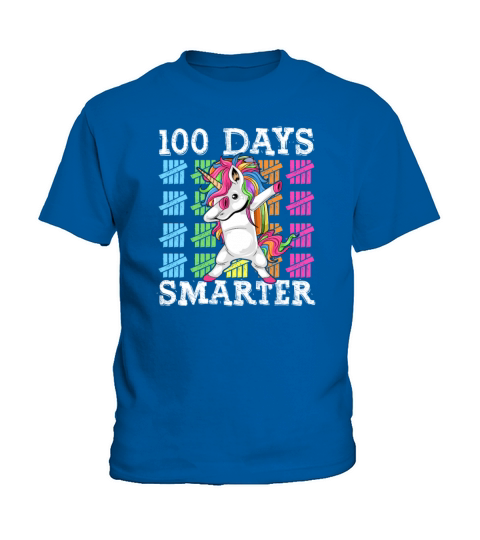 100 Days Of School Dabbing Unicorn Smarter Kids T-Shirt