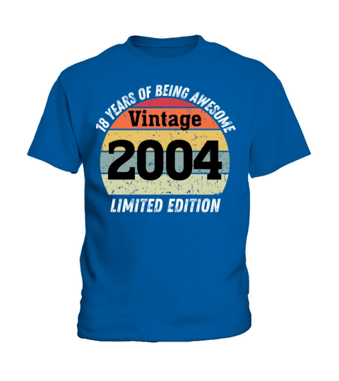 18 Year Old Gifts Vintage 2004 Limited Edition Kids T-Shirt