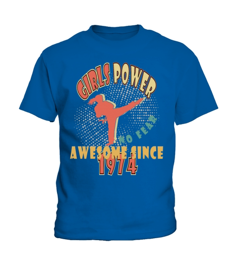 1974 vinatge Girls Power Birthday Kids T-Shirt