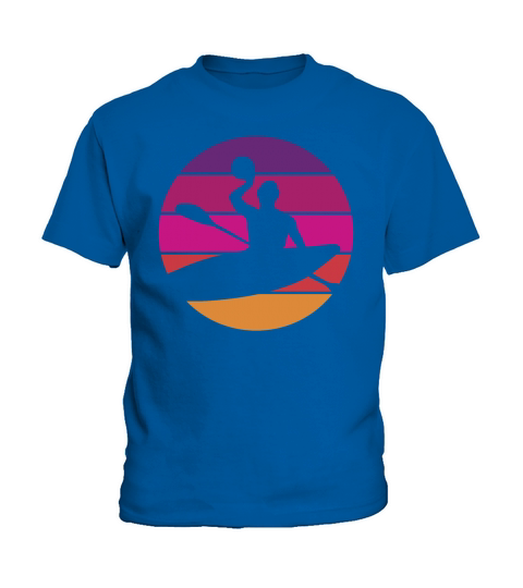 Canoe Polo - Retro - Vintage - Sunset Kids T-Shirt