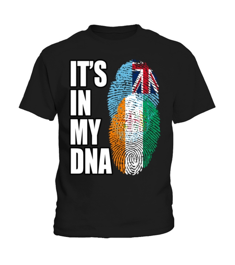 Fijian And Ivorian Mix Heritage DNA Flag Kids T-Shirt