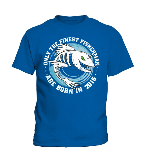 Fishermen Vintage born 2016 Birthday funny sayings Kids T-Shirt
