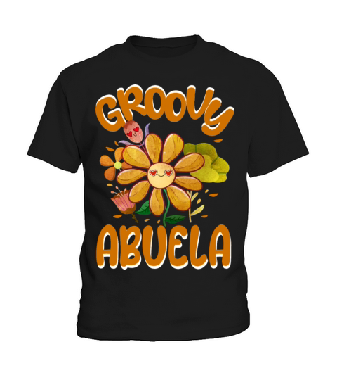 Groovy Abuela Family Matching Vintage Family Kids T-Shirt