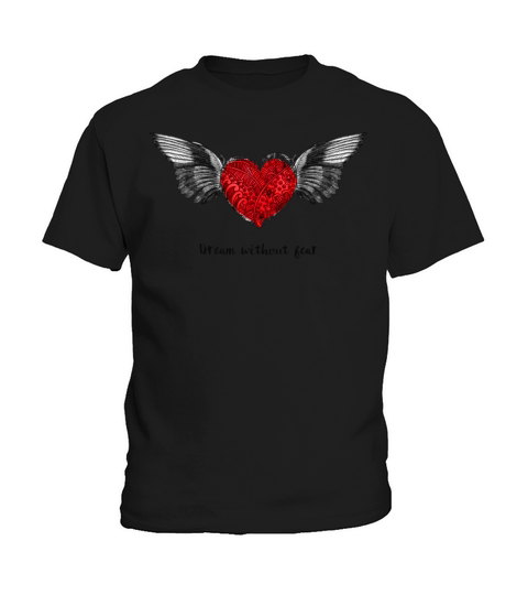heart with wings and love quote Kids T-Shirt
