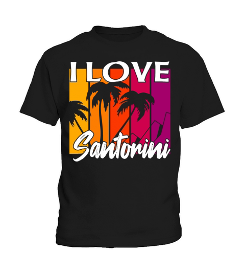 I love Santorini Kids T-Shirt