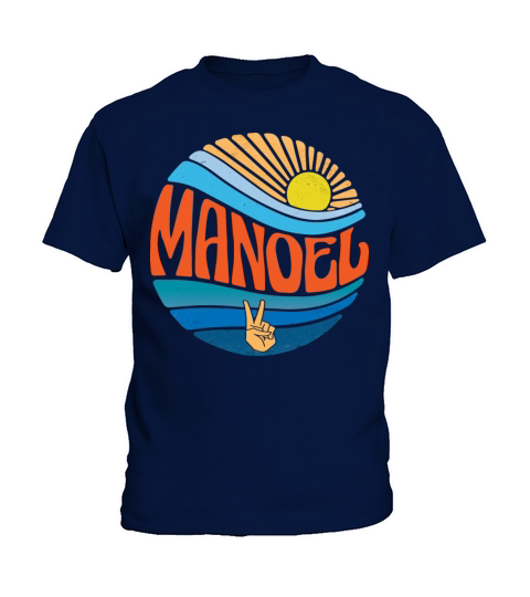 Manoel Shirt Vintage Sunset Manoel Groovy Tie Dye Kids T-Shirt