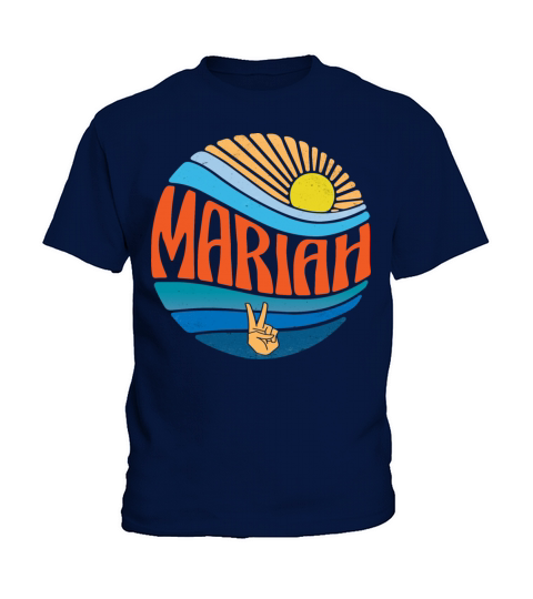 Mariah Shirt Vintage Sunset Mariah Groovy Tie Dye Kids T-Shirt