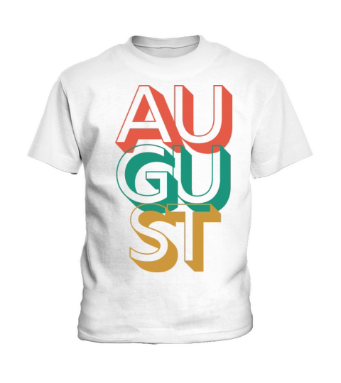 Retro August Kids T-Shirt