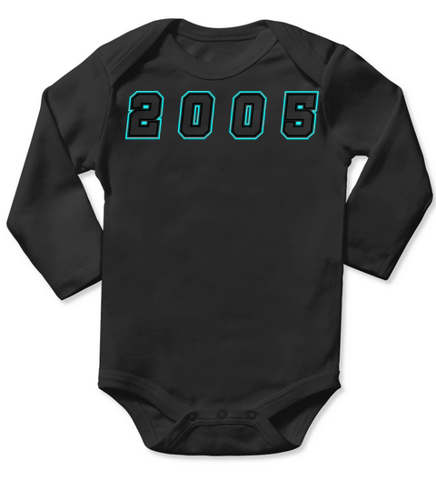 2005 Year Number Long Sleeve Baby One-Piece