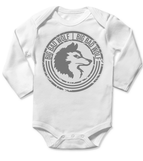 big bad wolf quote Long Sleeve Baby One-Piece