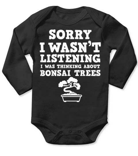 Bonsai Tree Apparel Funny Great Trees Lover Design Long Sleeve Baby One-Piece
