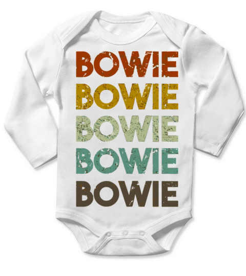 Bowie Maryland Retro Vintage Long Sleeve Baby One-Piece