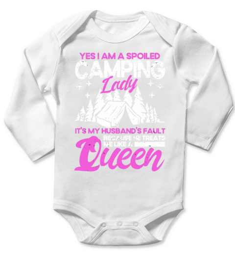 Camping Lover Gift Quote Camper Long Sleeve Baby One-Piece