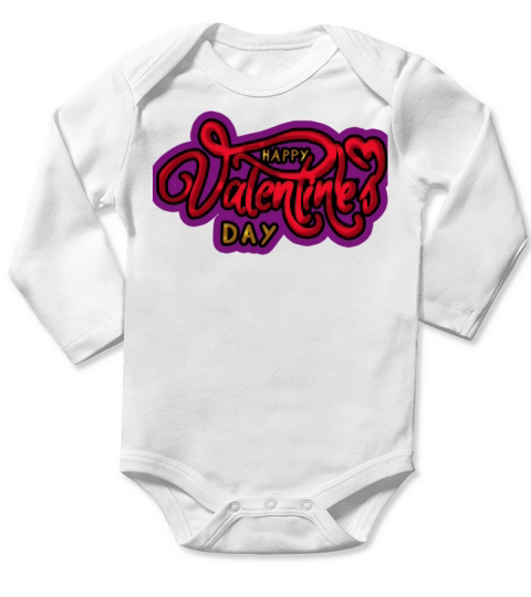 happy valentine daylove day69 Long Sleeve Baby One-Piece