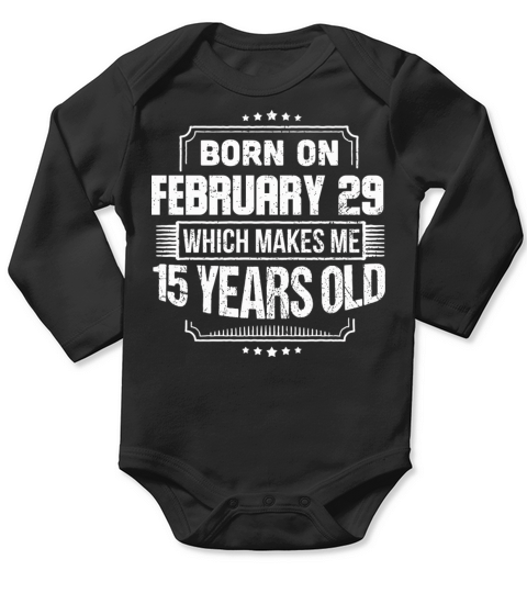 Leap Year February 29Th 2020 Born In 1960 60Th Bir Long Sleeve Baby One-Piece