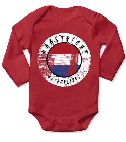 Maastricht Netherlands Vintage Long Sleeve Baby One-Piece