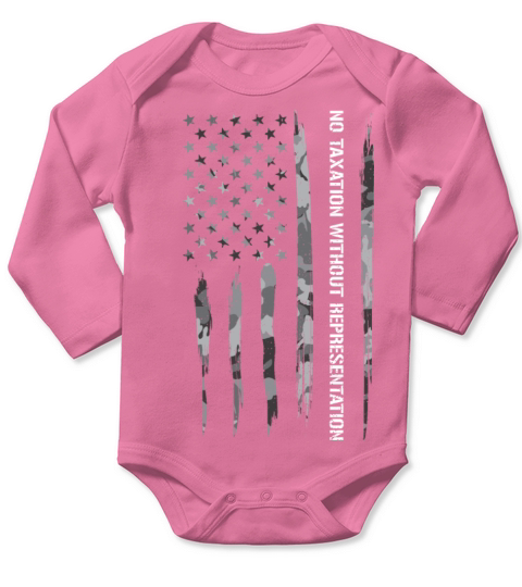 No Taxation Without Representation Long Sleeve Baby One-Piece
