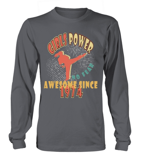 1974 vinatge Girls Power Birthday Long sleeved Unisex