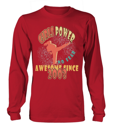 2003 vinatge Girls Power Birthday Long sleeved Unisex