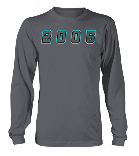 2005 Year Number Long sleeved Unisex