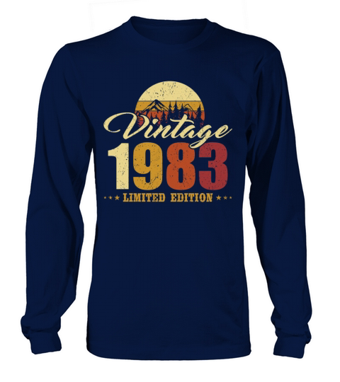 40th birthday vintage 1983 limited edition Long sleeved Unisex