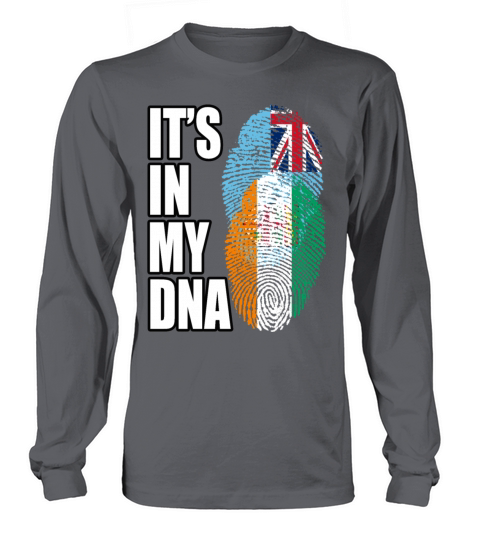 Fijian And Ivorian Mix Heritage DNA Flag Long sleeved Unisex