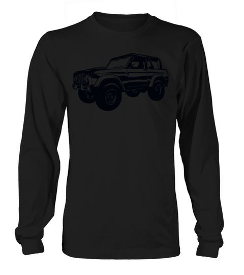 ford bronco drawing vintage symbol Long sleeved Unisex