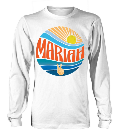 Mariah Shirt Vintage Sunset Mariah Groovy Tie Dye Long sleeved Unisex