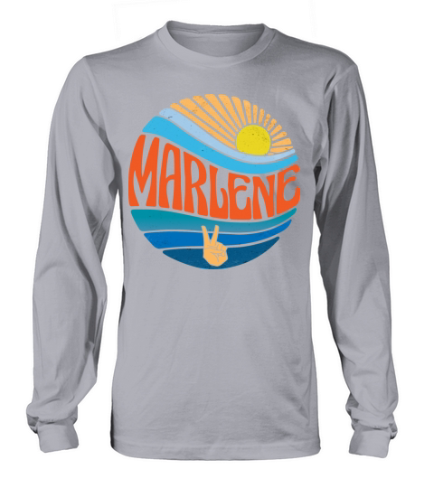 Marlene Shirt Vintage Sunset Marlene Groovy Tie Long sleeved Unisex
