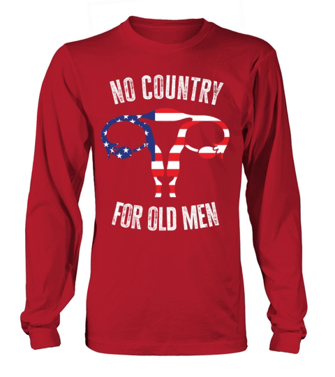 No Country For Old Men Floral Uterus Feminist Long sleeved Unisex