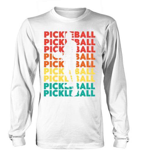 Pickleball Retro Vintage Long sleeved Unisex