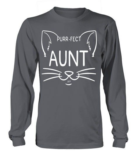 Purr-fect Aunt Funny Cat Lover gift idea For Aunts Long sleeved Unisex