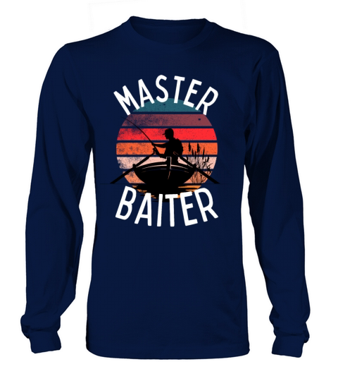 Retro Vintage MasterBaiter Fishing Long sleeved Unisex