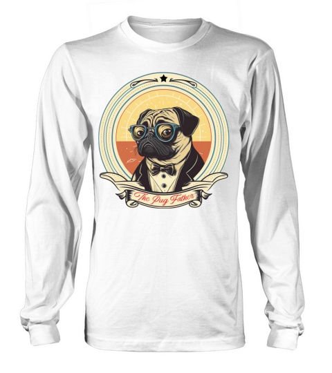 The Pug Father vintage Long sleeved Unisex