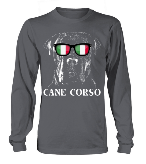Vintage Cane Corso Italiano Dog Italy Flag Long sleeved Unisex