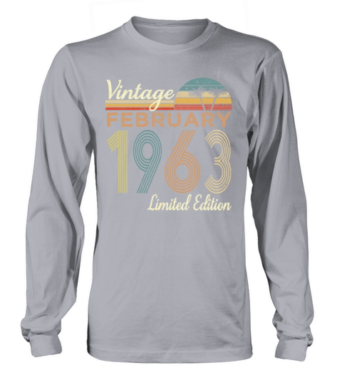 Vintage FEBRUARY 1963 Limited Edition Long sleeved Unisex