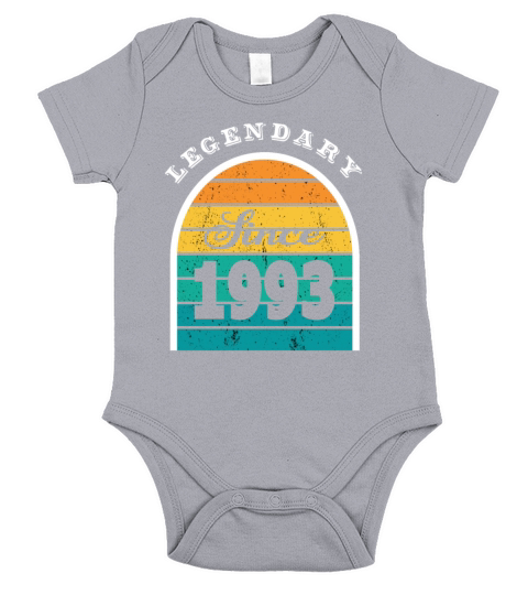 30th birthday vintage 1993 legendary since 1993 Short Sleeve Baby One-Piece