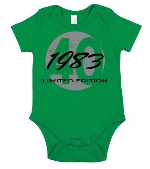 40th birthday men women 40 years 1983 vintage Short Sleeve Baby One-Piece