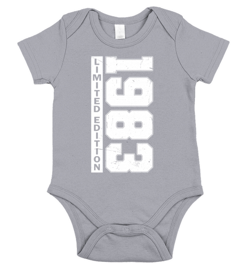 40th birthday vintage 1983 limited edition Short Sleeve Baby One-Piece